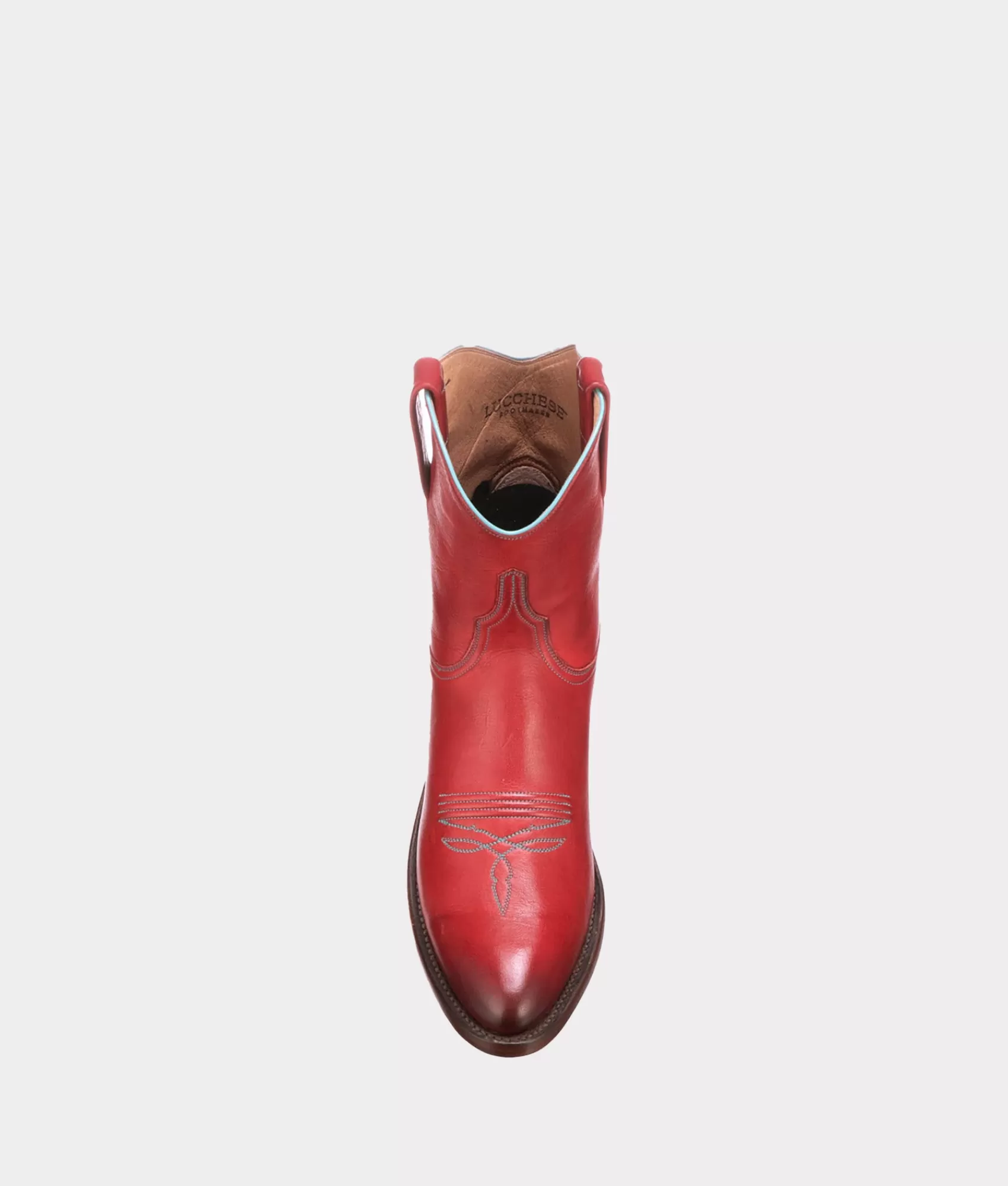 Lucchese Booties | Cowboy | Gaby Red+Turquoise