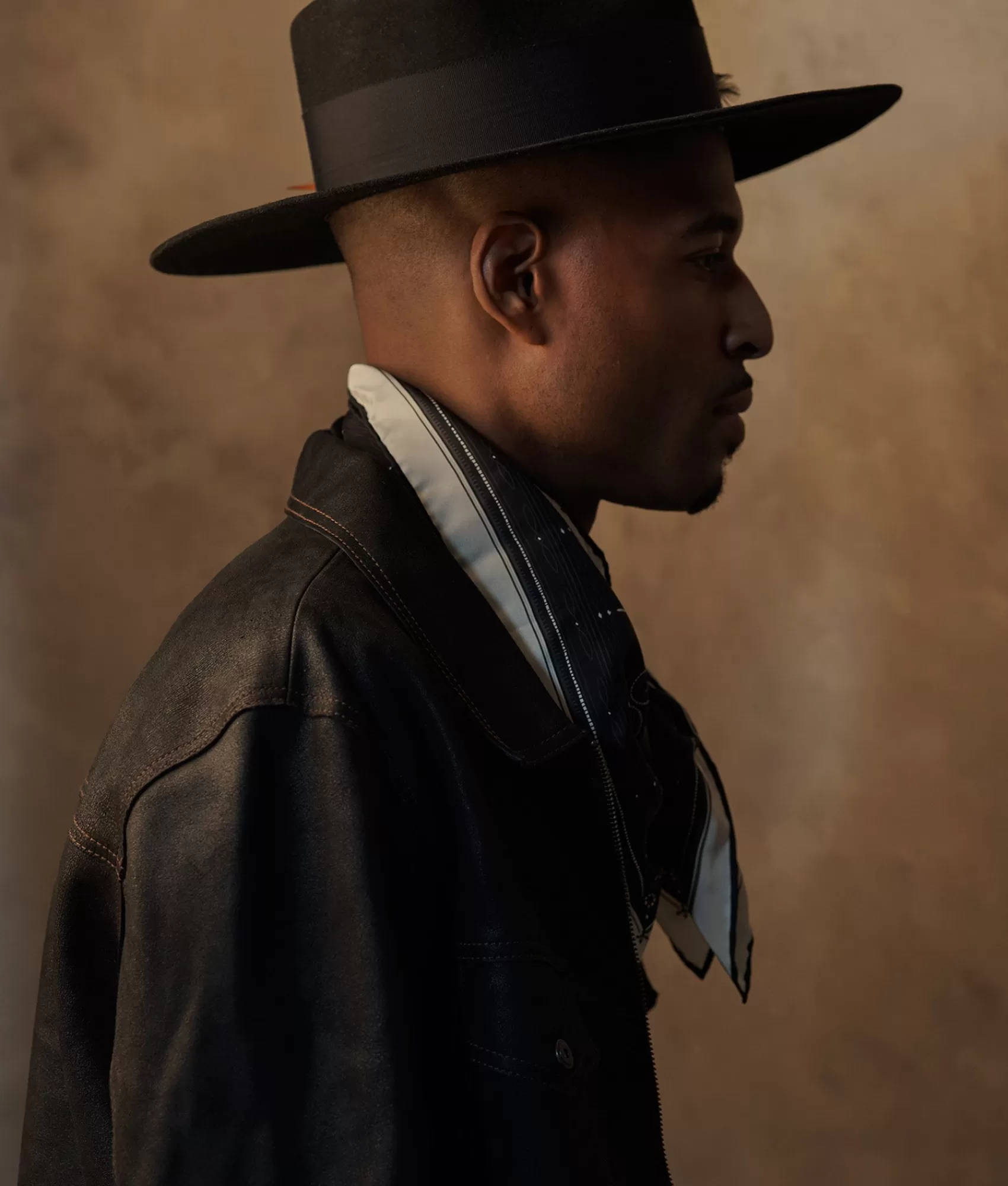 Lucchese Outerwear | Leather Trucker Jacket Black