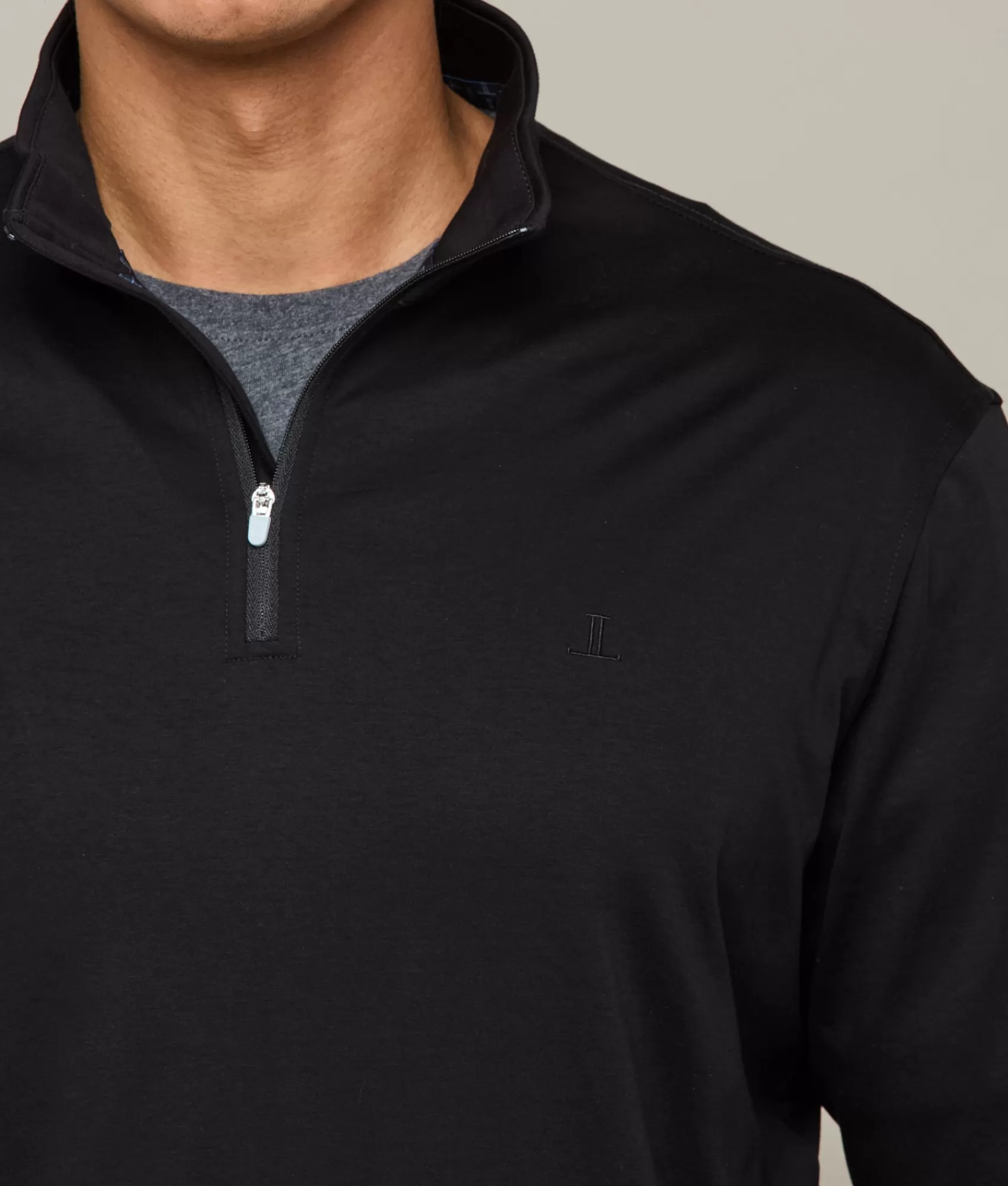 Lucchese Outerwear | Lightweight Quarter Zip Black