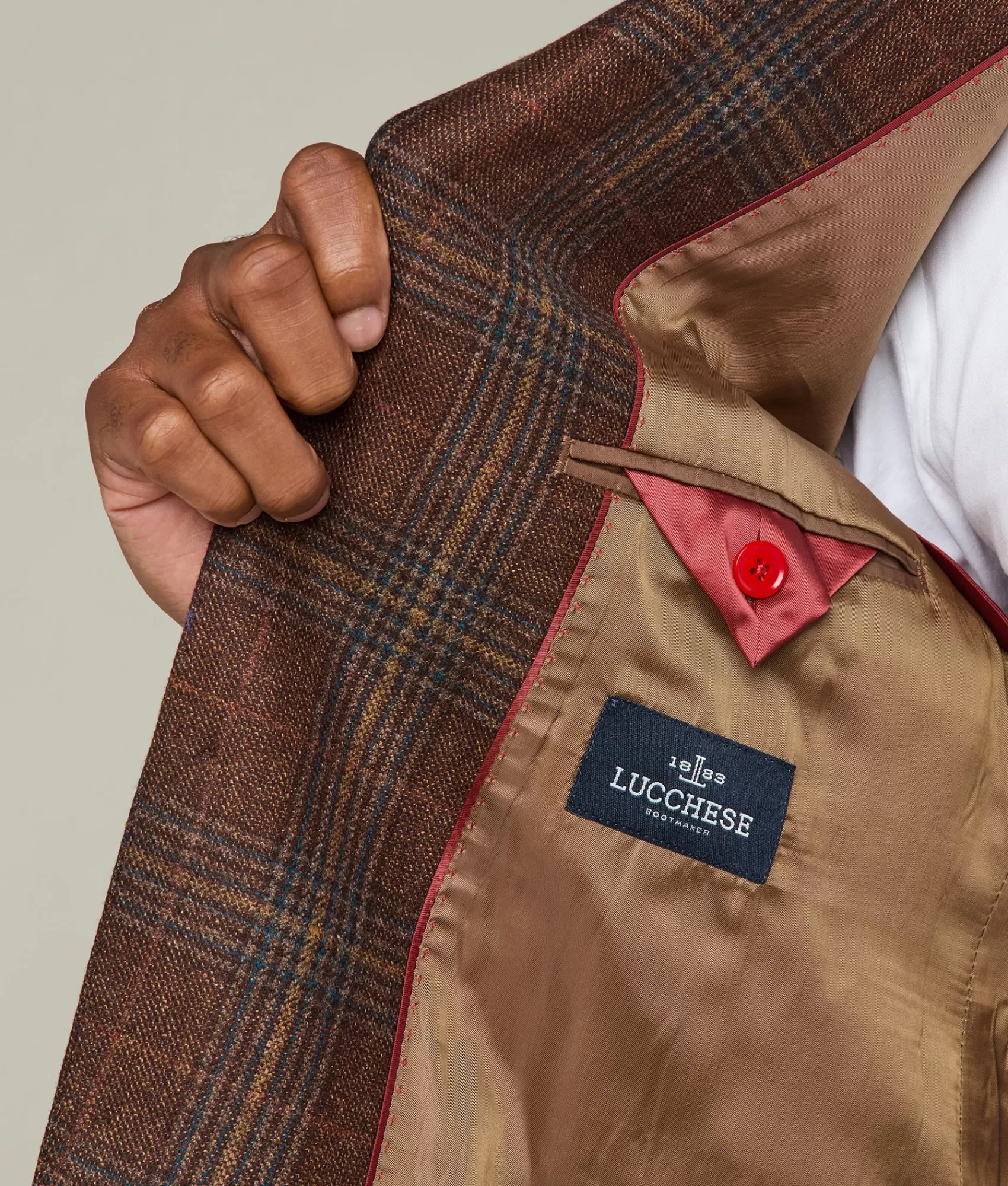 Lucchese Outerwear | Sport Coat BrownTan/TealPlaid