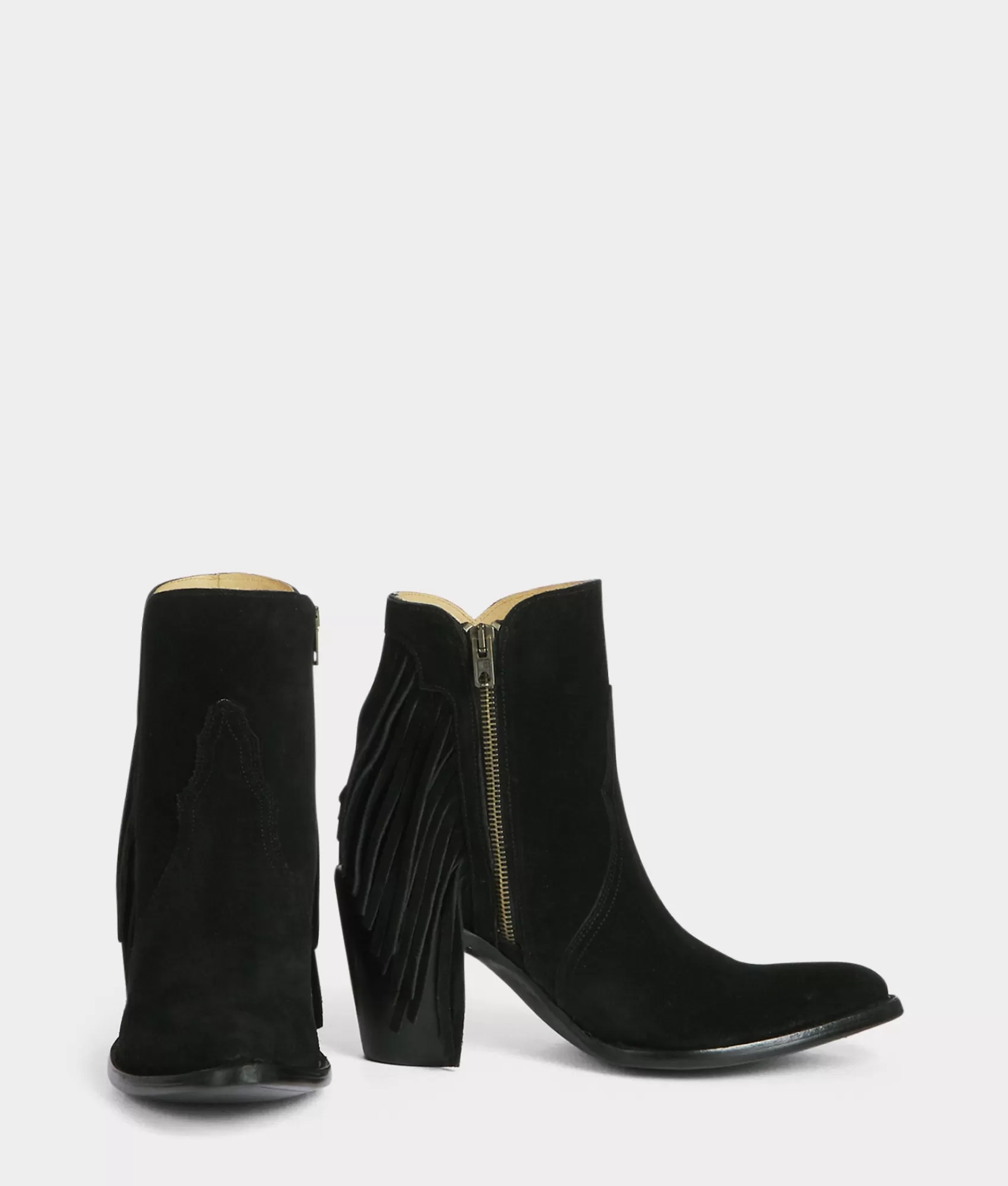 Lucchese Booties | Cowboy | Maypop Black
