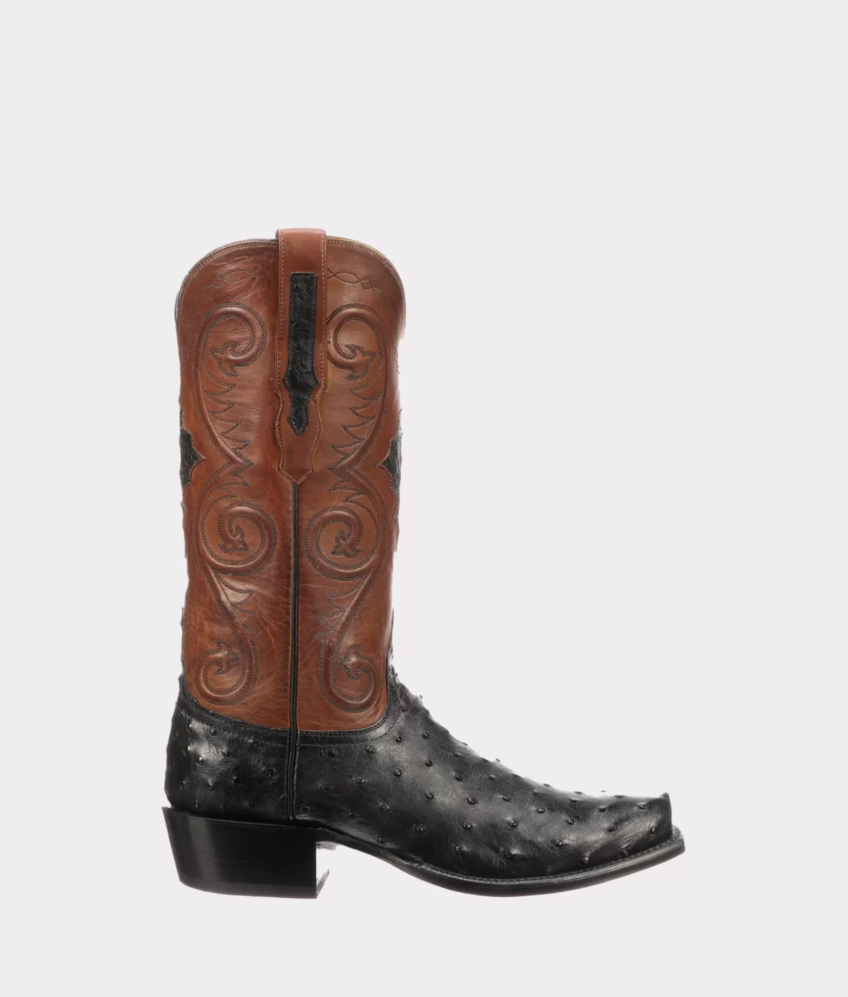 Lucchese Cowboy | Randall Black+Cognac
