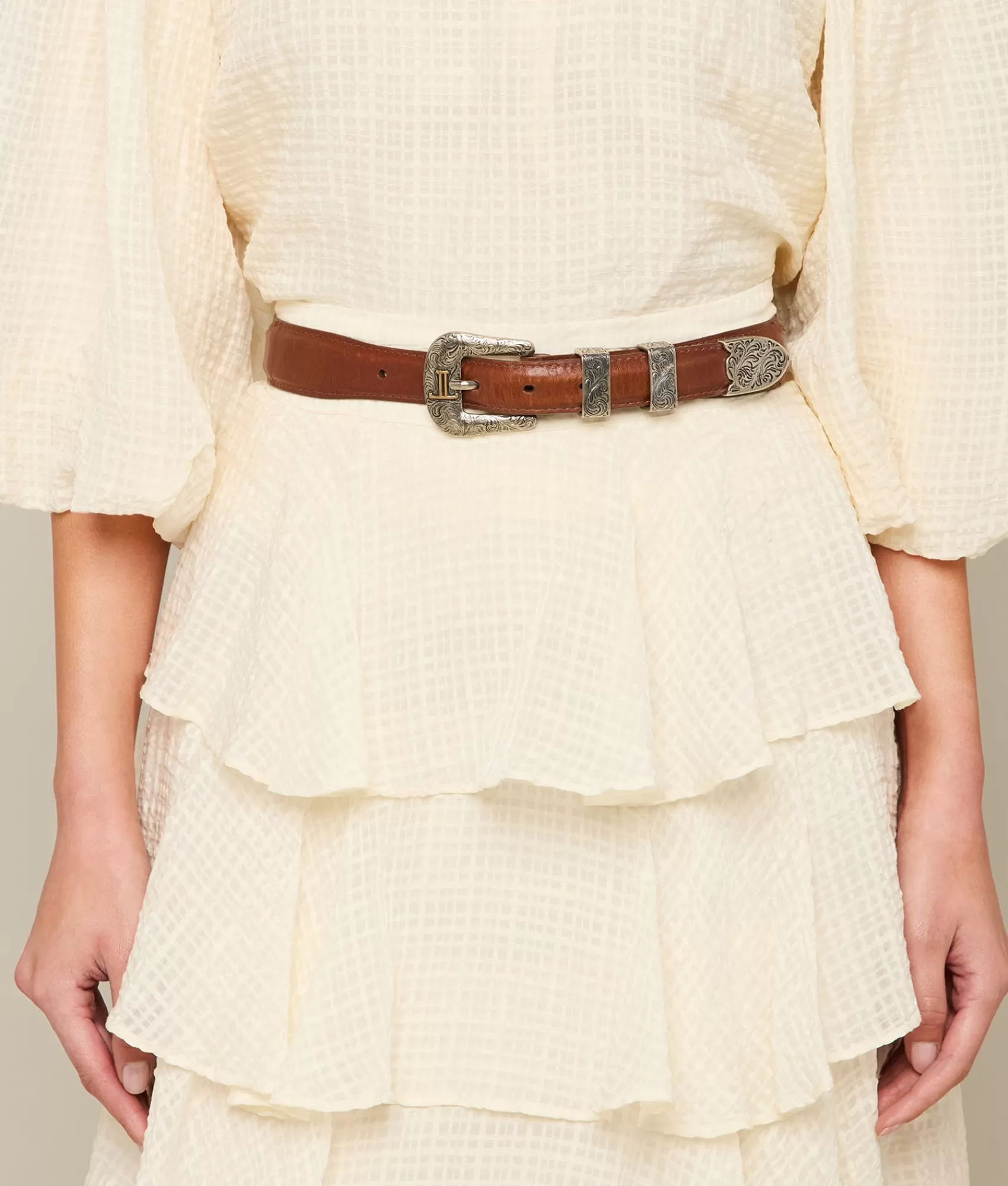 Lucchese Belts | Smooth Ranch Hand Tapered Tan