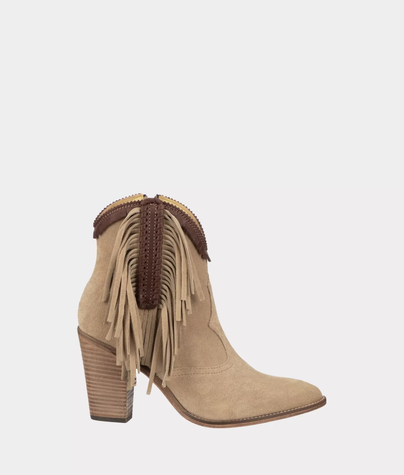 Lucchese Booties | Sofia Fringe Camel