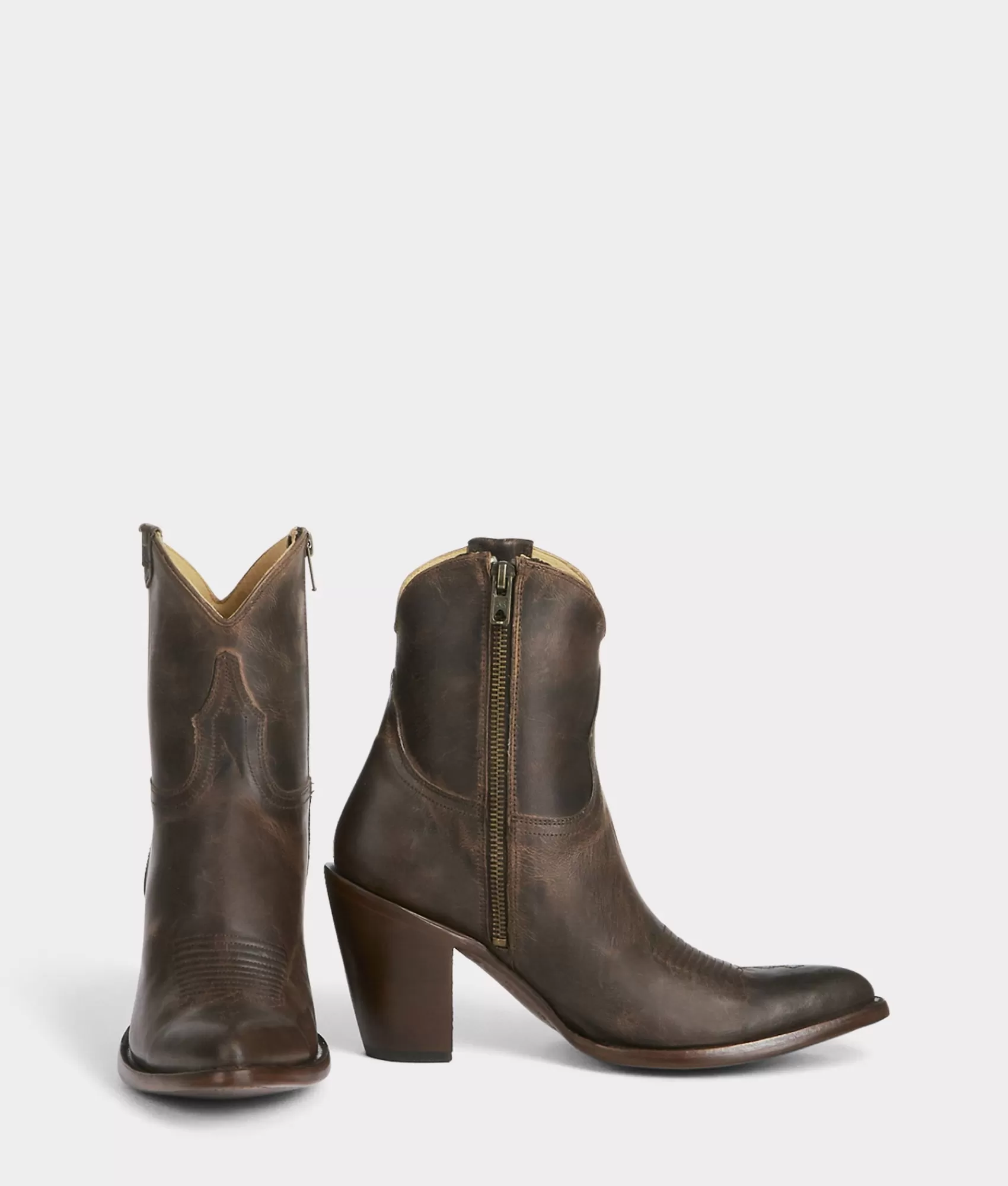Lucchese Booties | Cowboy | Violet Chocolate